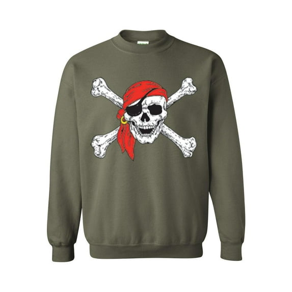 MmF - Mens Sweatshirts and Hoodies - Halloween Jolly Roger Skull Crossbones