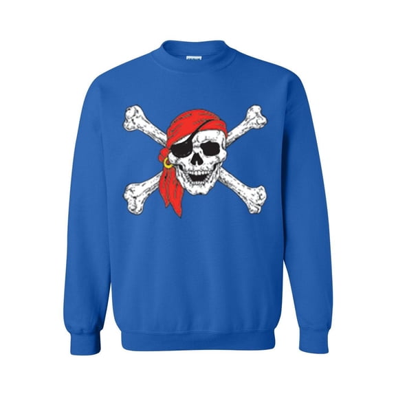MmF - Mens Sweatshirts and Hoodies - Halloween Jolly Roger Skull Crossbones