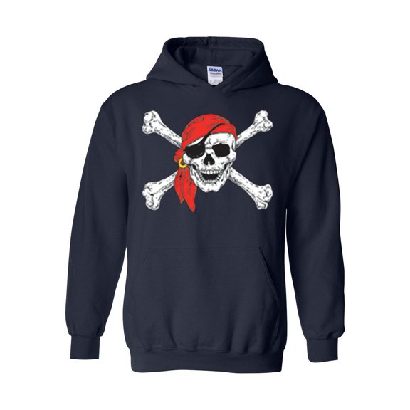 MmF - Mens Sweatshirts and Hoodies - Halloween Jolly Roger Skull Crossbones