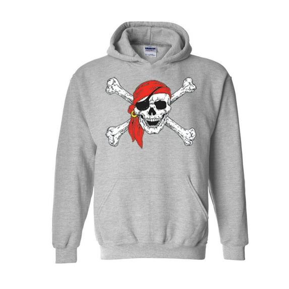 MmF - Mens Sweatshirts and Hoodies - Halloween Jolly Roger Skull Crossbones