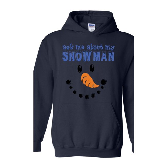 MmF - Mens Sweatshirts and Hoodies - MY XMAS SNOWMAN FLIP UP