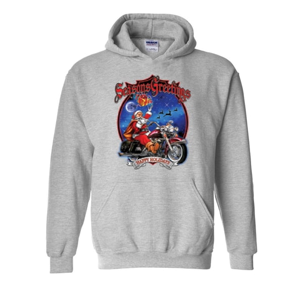 MmF - Mens Sweatshirts and Hoodies - SEASONS GREETINGS HAPPY HOLIDAYS