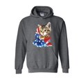 thumbnail image 1 of MmF - Mens Sweatshirts and Hoodies, up to Size 5XL - American Flag 4th of July Kitty, 1 of 5