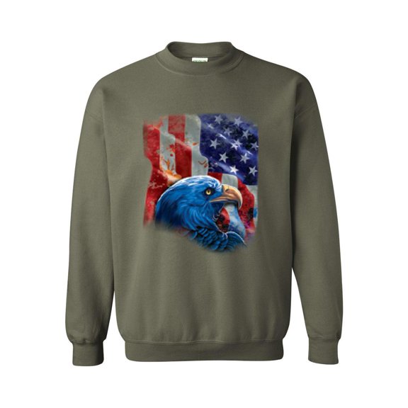 MmF - Mens Sweatshirts and Hoodies, up to Size 5XL - American Flag 4th of July