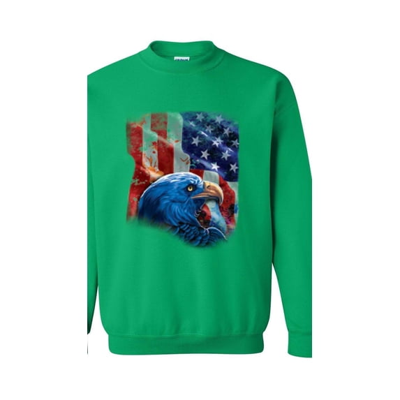 MmF - Mens Sweatshirts and Hoodies, up to Size 5XL - American Flag 4th of July