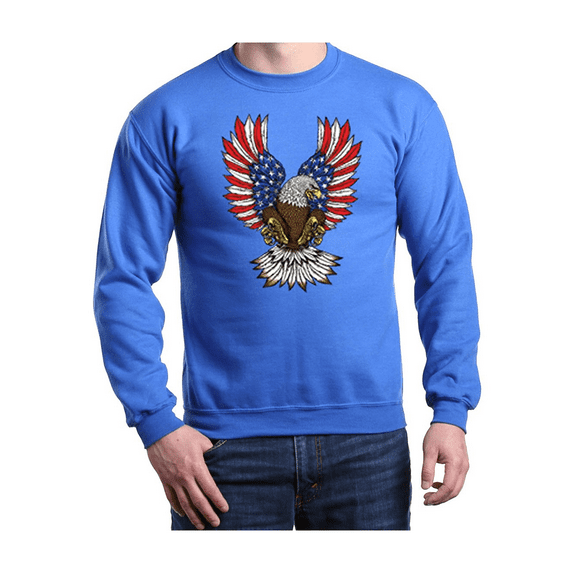 MmF - Mens Sweatshirts and Hoodies, up to Size 5XL - American Flag 4th of July