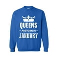 thumbnail image 1 of MmF - Mens Sweatshirts and Hoodies, up to Size 5XL - Birthday Gift Queens Are Born in January, 1 of 5
