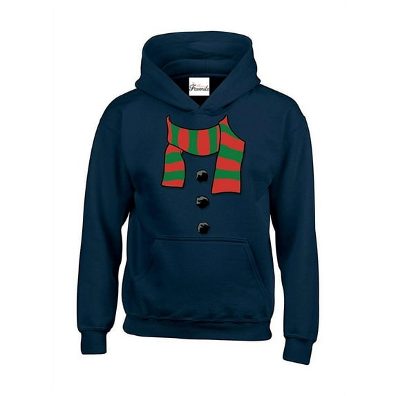 MmF - Mens Sweatshirts and Hoodies, up to Size 5XL - Christmas Snowman Scarf