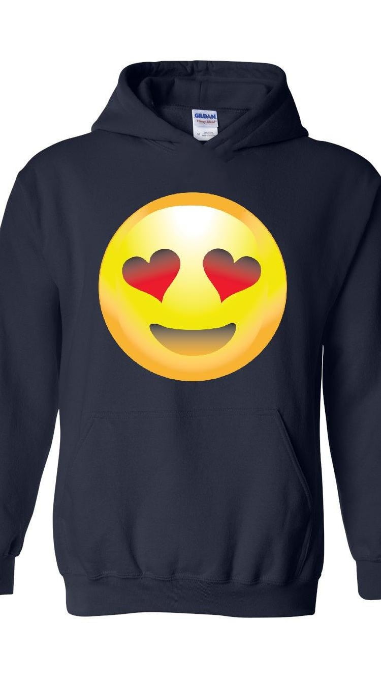 MmF Mens Sweatshirts and Hoodies, up to Size 5XL Emoji HeartShaped