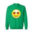 thumbnail image 1 of MmF - Mens Sweatshirts and Hoodies, up to Size 5XL - Emoji Heart-Shaped Eyes, 1 of 5