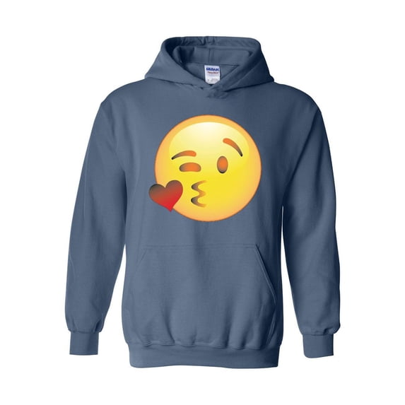 MmF - Mens Sweatshirts and Hoodies, up to Size 5XL - Emoji Winky Face