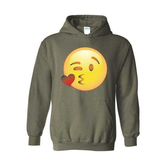 MmF - Mens Sweatshirts and Hoodies, up to Size 5XL - Emoji Winky Face