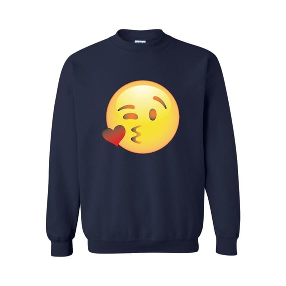 MmF - Mens Sweatshirts and Hoodies, up to Size 5XL - Emoji Winky Face