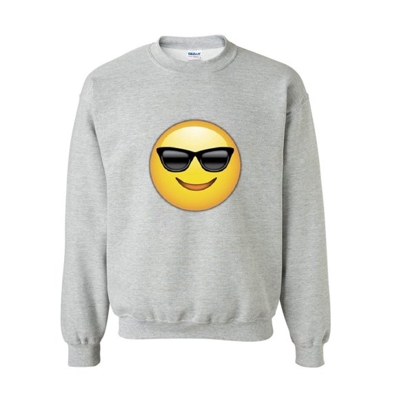 MmF - Mens Sweatshirts and Hoodies, up to Size 5XL - Emoji with Sunglasses