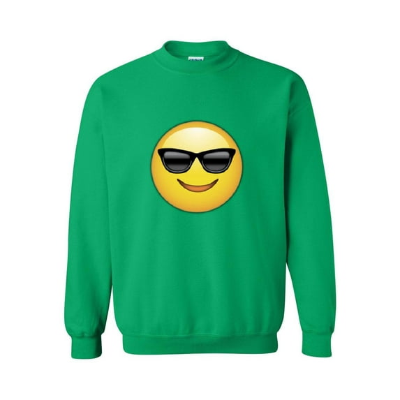 MmF - Mens Sweatshirts and Hoodies, up to Size 5XL - Emoji with Sunglasses