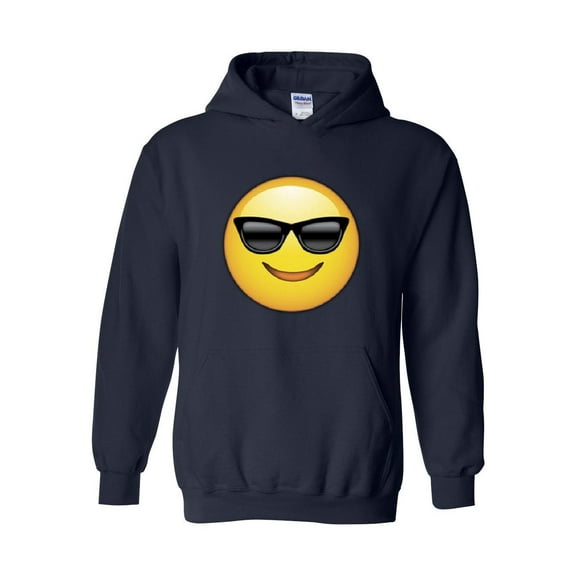 MmF - Mens Sweatshirts and Hoodies, up to Size 5XL - Emoji with Sunglasses