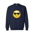 thumbnail image 1 of MmF - Mens Sweatshirts and Hoodies, up to Size 5XL - Emoji with Sunglasses, 1 of 5