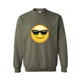 thumbnail image 1 of MmF - Mens Sweatshirts and Hoodies, up to Size 5XL - Emoji with Sunglasses, 1 of 5