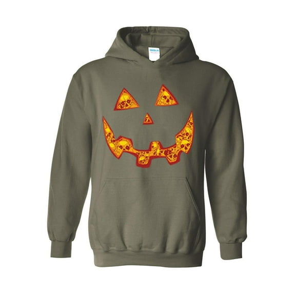 MmF - Mens Sweatshirts and Hoodies, up to Size 5XL - Halloween Costume Pumpkin Face