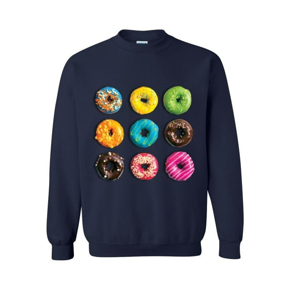 MmF - Mens Sweatshirts and Hoodies, up to Size 5XL - Love Food Donuts Doughnuts