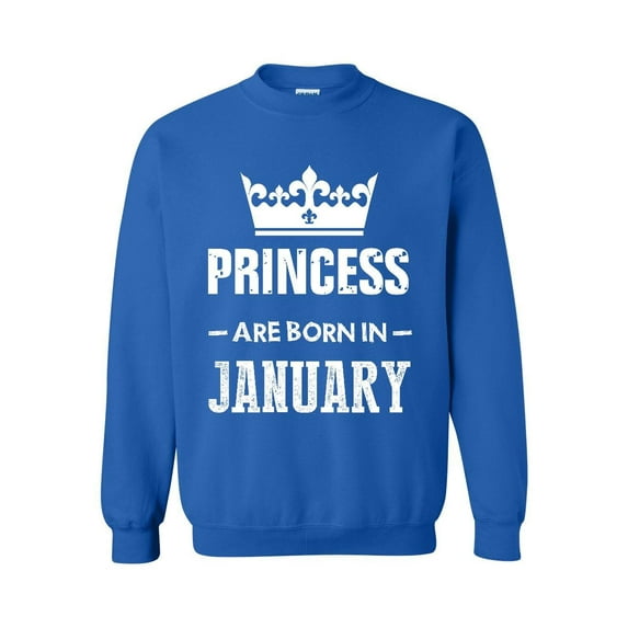 MmF - Mens Sweatshirts and Hoodies, up to Size 5XL - Princess are Born in January