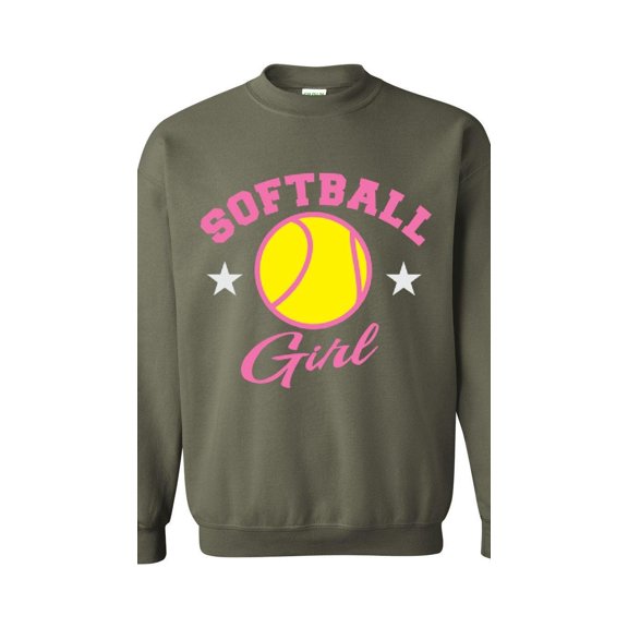 MmF - Mens Sweatshirts and Hoodies, up to Size 5XL - Softball Girl