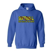 MmF - Mens Sweatshirts and Hoodies, up to Size 5XL - Softball Play Hard or Go Home