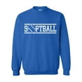 thumbnail image 1 of MmF - Mens Sweatshirts and Hoodies, up to Size 5XL - Softball with Ball, 1 of 5