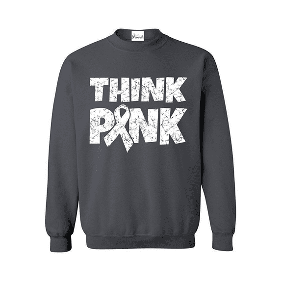 MmF - Mens Sweatshirts and Hoodies, up to Size 5XL - Think Pink Cancer