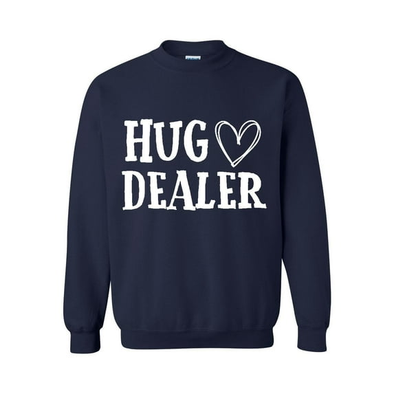 Plus Sweatshirts and Hoodies - Hug Dealer w Heart