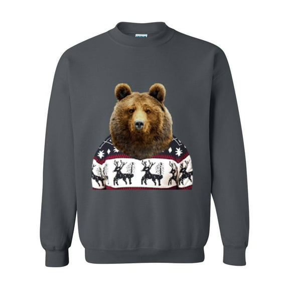MmF - Women Sweatshirts and Hoodies - BEAR IN XMAS UGLY SWEATER