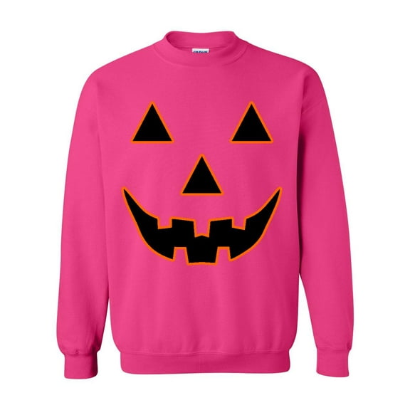 MmF - Women Sweatshirts and Hoodies - Halloween Jack O' Lantern Pumpkin Face