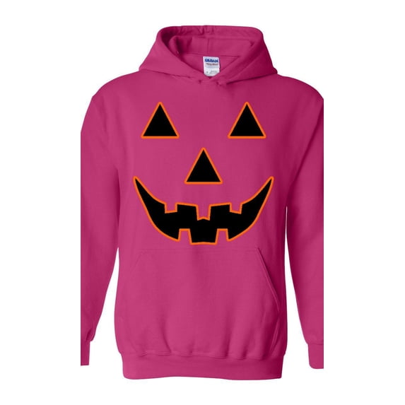 MmF - Women Sweatshirts and Hoodies - Halloween Jack O' Lantern Pumpkin Face
