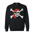 thumbnail image 1 of MmF - Women Sweatshirts and Hoodies - Halloween Jolly Roger Skull Crossbones, 1 of 5