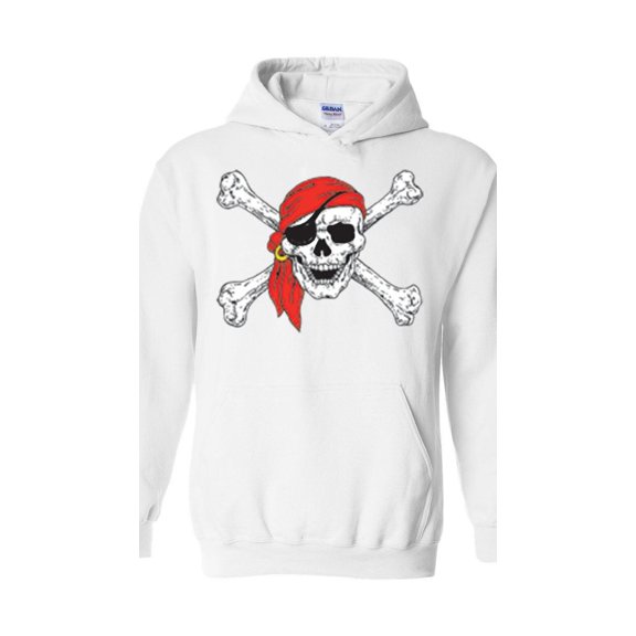 MmF - Women Sweatshirts and Hoodies - Halloween Jolly Roger Skull Crossbones