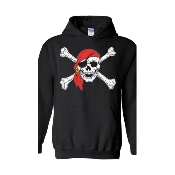 MmF - Women Sweatshirts and Hoodies - Halloween Jolly Roger Skull Crossbones