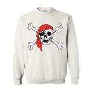 MmF - Women Sweatshirts and Hoodies - Halloween Jolly Roger Skull Crossbones