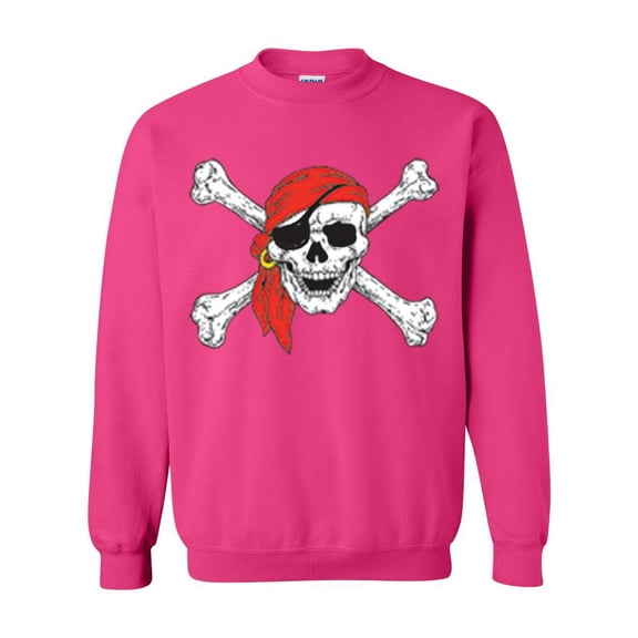 MmF - Women Sweatshirts and Hoodies - Halloween Jolly Roger Skull Crossbones