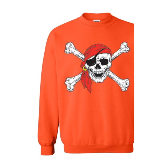 MmF - Women Sweatshirts and Hoodies - Halloween Jolly Roger Skull Crossbones