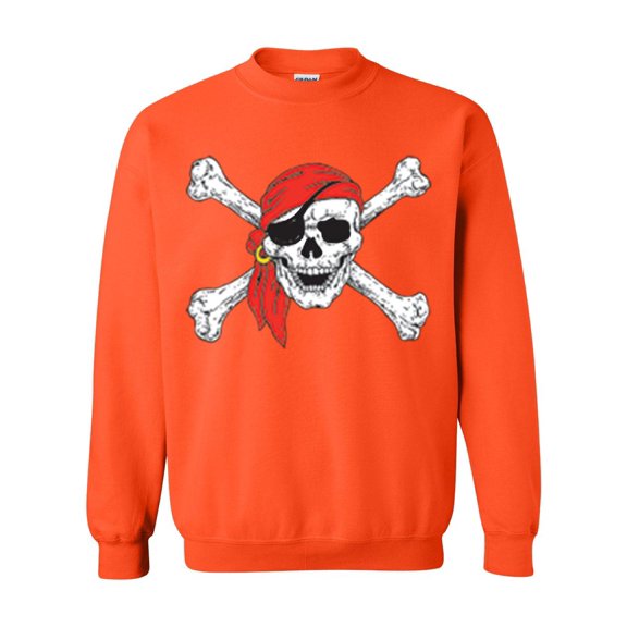 MmF - Women Sweatshirts and Hoodies - Halloween Jolly Roger Skull Crossbones