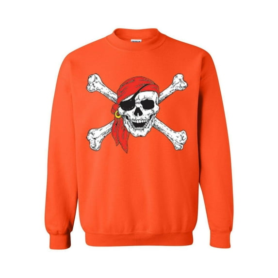 MmF - Women Sweatshirts and Hoodies - Halloween Jolly Roger Skull Crossbones