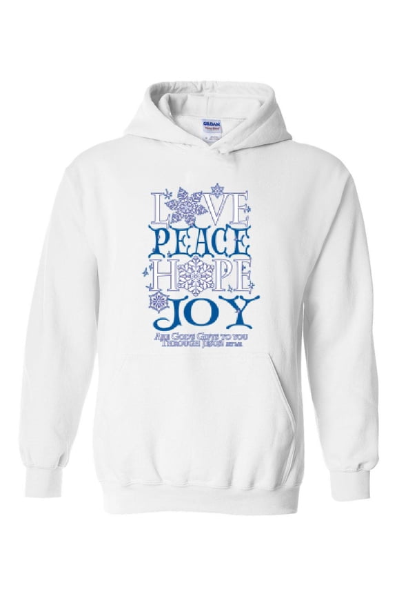 MmF - Women Sweatshirts and Hoodies - PEACE HOPE LOVE JOY