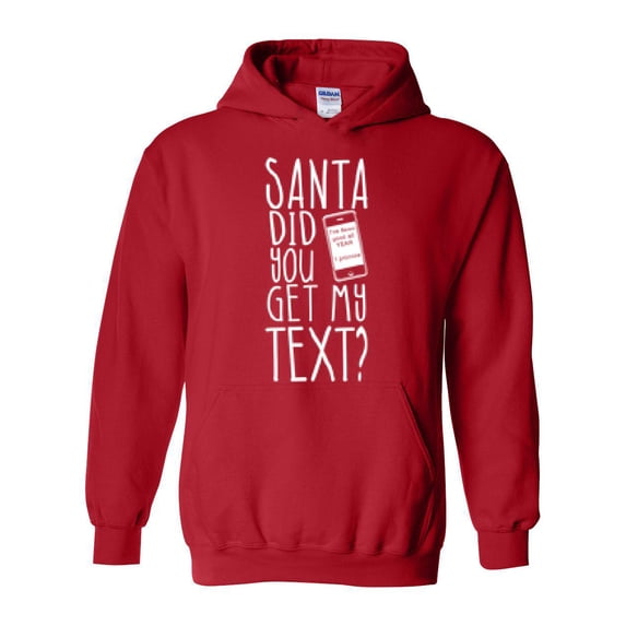 Artix - Women Sweatshirts and Hoodies - Christmas Hoodie Santa Did You Get My Text?