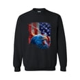 thumbnail image 1 of MmF - Women Sweatshirts and Hoodies, up to Size 5XL - American Flag 4th of July, 1 of 5