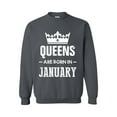 thumbnail image 1 of MmF - Women Sweatshirts and Hoodies, up to Size 5XL - Birthday Gift Queens Are Born in January, 1 of 5