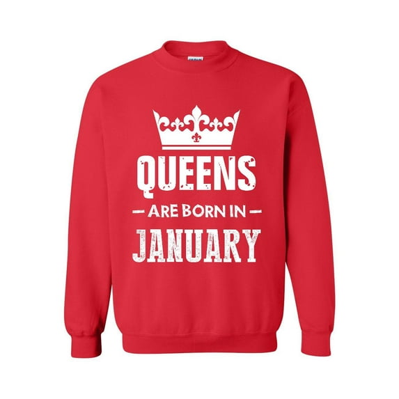 MmF - Women Sweatshirts and Hoodies, up to Size 5XL - Birthday Gift Queens Are Born in January