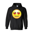 thumbnail image 1 of MmF - Women Sweatshirts and Hoodies, up to Size 5XL - Emoji Heart-Shaped Eyes, 1 of 5