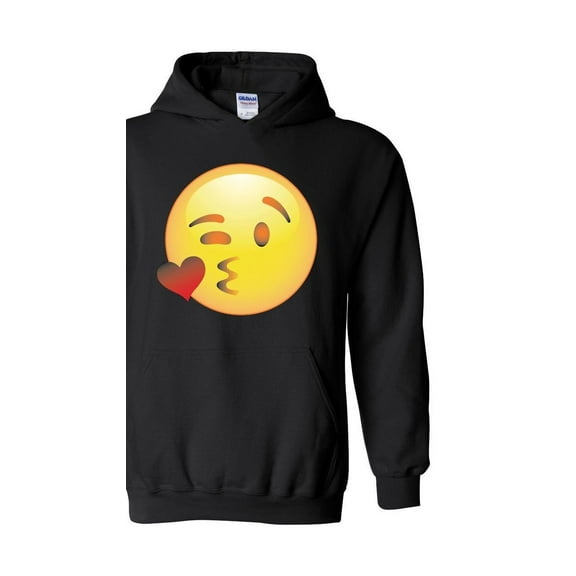 MmF - Women Sweatshirts and Hoodies, up to Size 5XL - Emoji Winky Face