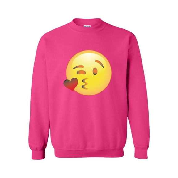 MmF - Women Sweatshirts and Hoodies, up to Size 5XL - Emoji Winky Face