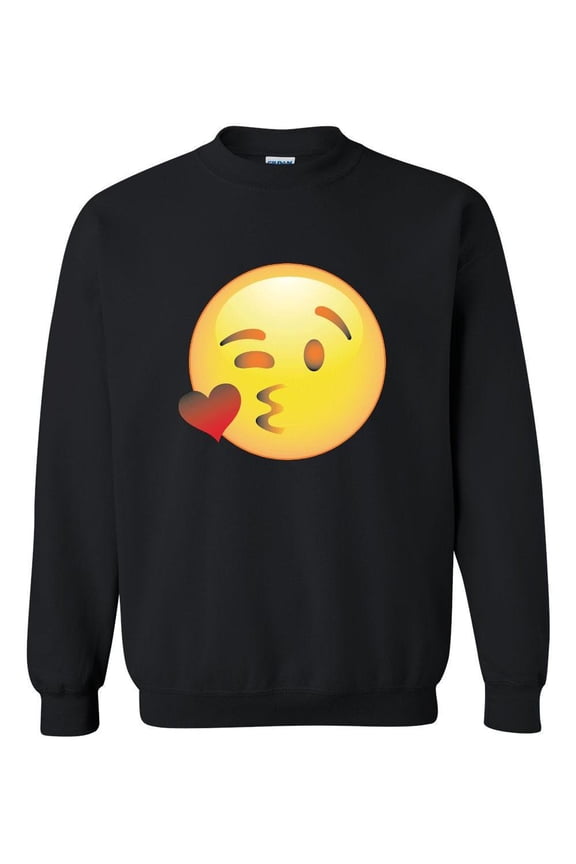 MmF - Women Sweatshirts and Hoodies, up to Size 5XL - Emoji Winky Face